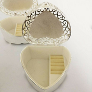 Personalized Luxury Silver Trinket Jewellery Box Border Design 