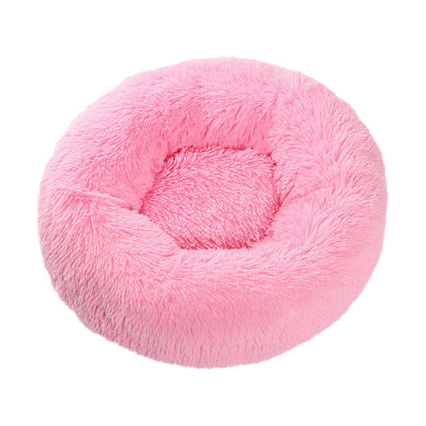 Pink Color Cushion Cave Calming Washable Soft and Fluffy Pet Bed