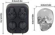Silicone 3D Skull Ice Cube Mould Tray