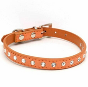 31cm Adjustable Diamante Rhinestone Dog Puppy Cat Pet Collars 