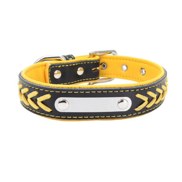 Lettering Stainless Steel Iron Dog Collar