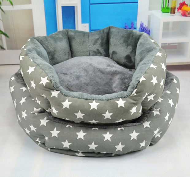 Star Patterned Dog Bed
