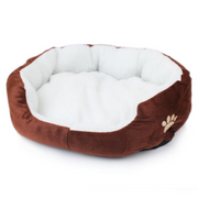 Paw Print Cosy Pet Bed