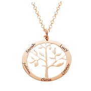 Personalised Family Tree of Life Pendant Engraved 