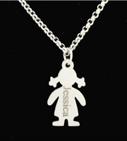 Personalised Girl Child Pendant Necklace 