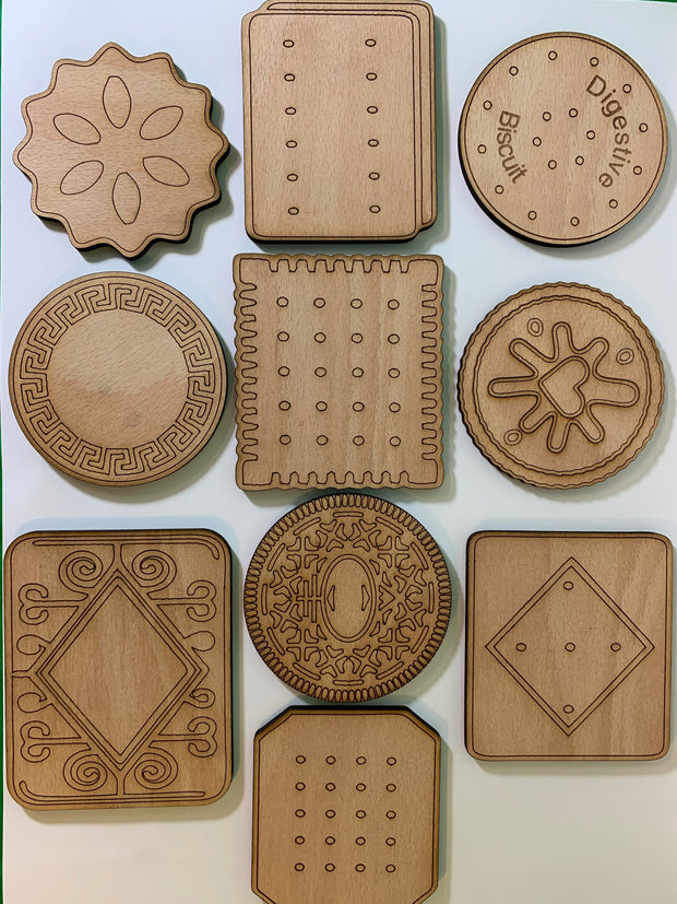 Personalized Cracker Biscuit Coasters 