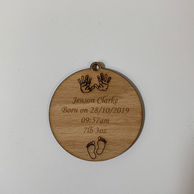 Wooden New Born Favour