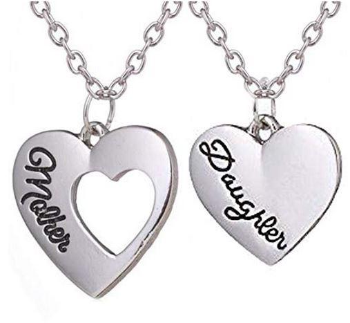 Silver Plated Heart necklace * 2 Style Pendant Name necklace  