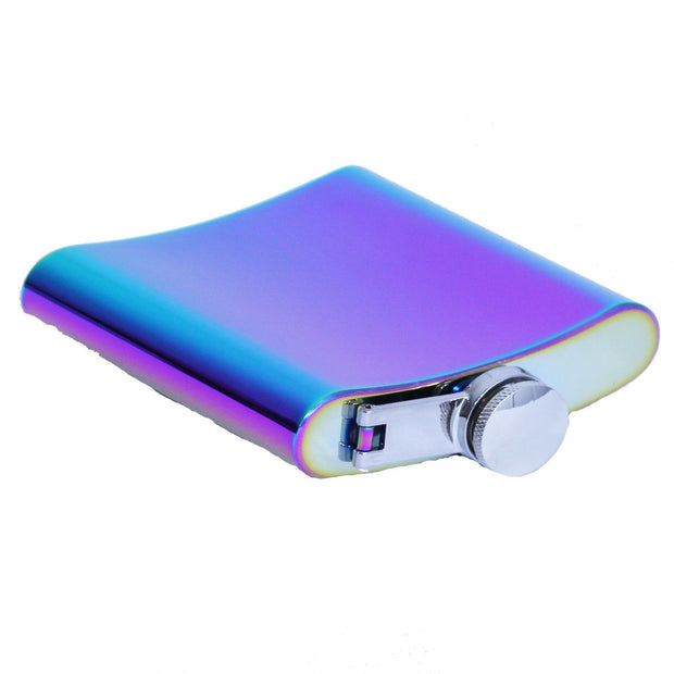 Personalized Engraved Multi-Color 6oz Hip Flask