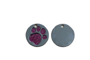 Personalized Circle Paw Pet Tag