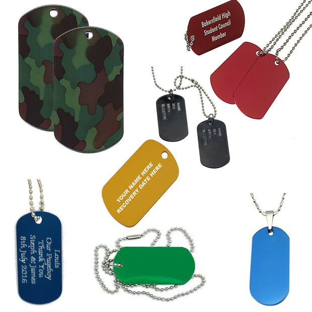 Personalized The Engraved Army Dog Tag Name Necklace  