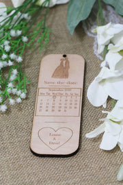 Save The Date Wedding Bookmark Tag